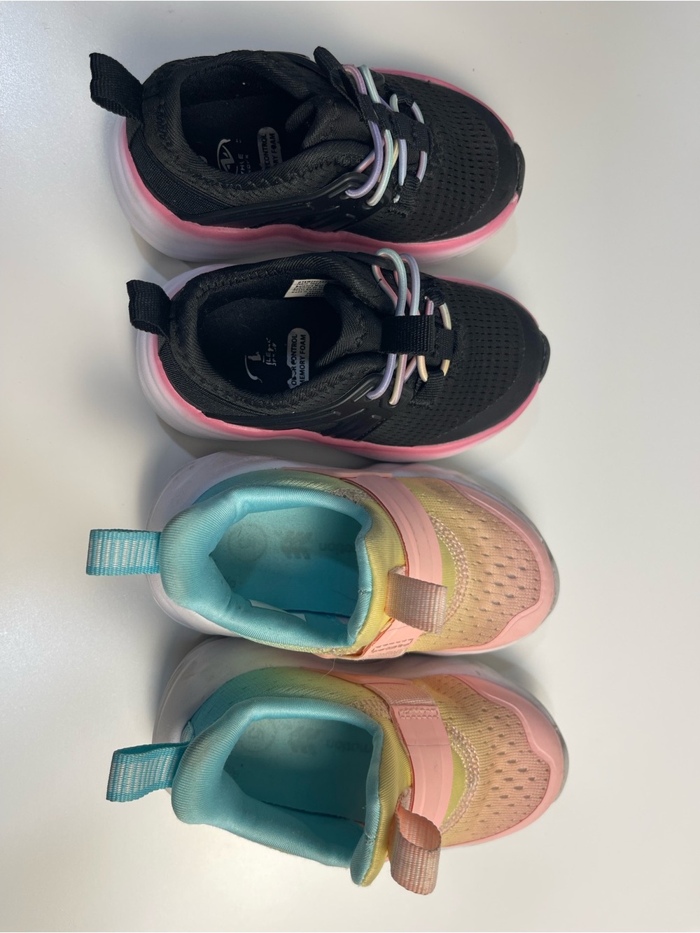 2 pairs Athletic Works toddler shoes great condition size 5